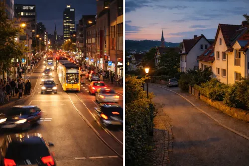 Stadtlärm vs. Vorstadt-Ruhe: Wo wohnt man entspannter?