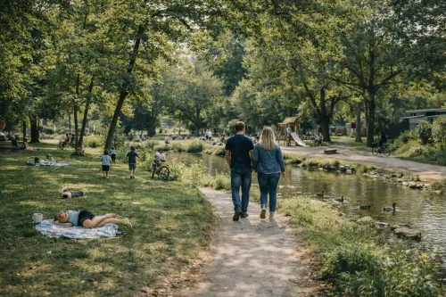 Grünanlagen vor der Tür: Freizeitwert und Erholungspotenzial der Lage